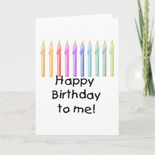 Tarjeta Candles Happy Birday