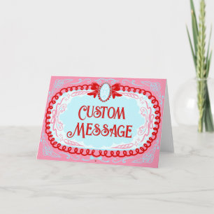 Tarjeta Candy Cameo Personalizado