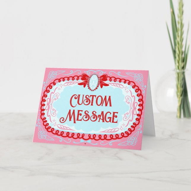 Tarjeta Candy Cameo Personalizado (Anverso)