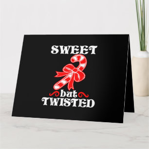 Tarjeta Candy Cane Sweet Pero Twist Funny Navidades