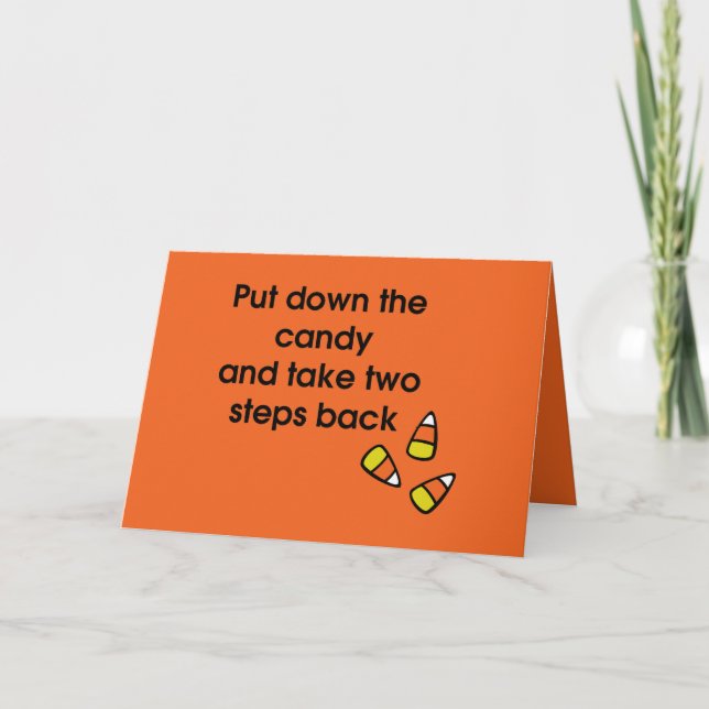 Tarjeta Candy Corn (Anverso)