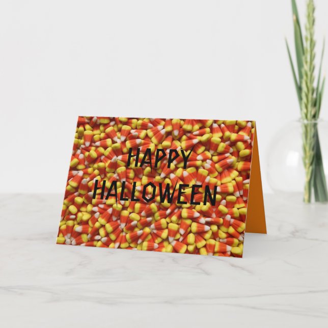 TARJETA CANDY CORN HALLOWEEN (Anverso)
