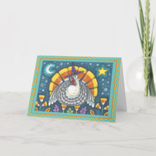 TARJETA CANDY CORN TURKEY "FELIZ AGRADECIMIENTO" FOLLETO