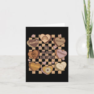 Tarjeta Candy Heart Black History Month African American W