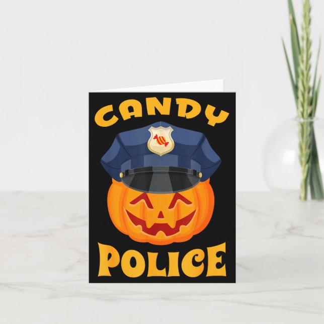 Tarjeta Candy Lice Halloween Party Trick Or Treat Security (Anverso)