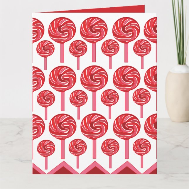 Tarjeta Candy Lollipop Sweet Candy Lollipop (Anverso)