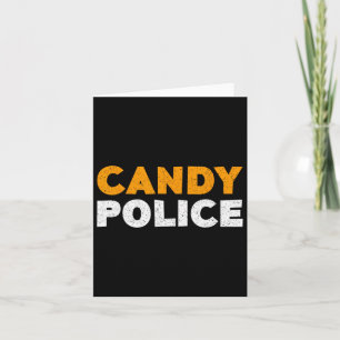 Tarjeta Candy Police Halloween Shirt