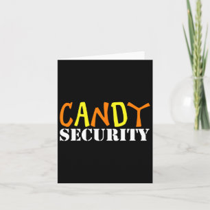 Tarjeta Candy Security Fácil Disfraz De Halloween Para Laz