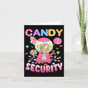 Tarjeta Candyland, seguridad de velas, disfraces de niños 
