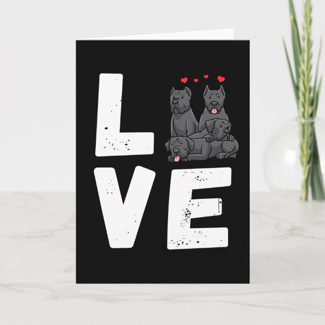 Tarjeta Cane Corso Italiano (Anverso)