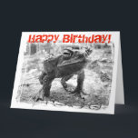 Tarjeta Cane Toad Australian Funny Giant Birthday Card<br><div class="desc">Cane Toad Australian Funny Giant Birthday Card

(LARGE GREETING CARD! (21 x 29cm) - 8 x 11"
Keep it,  Send it or Frame it yourself!</div>