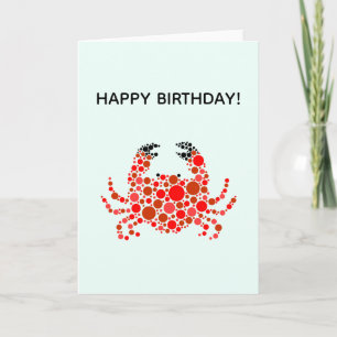 Tarjeta Cangrejo con puntos