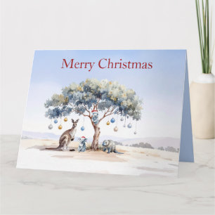 Tarjeta Canguro Koalas Ornitorrinco Navidad Gumtree Esfera