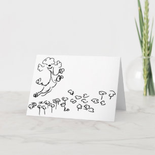 Tarjeta Caniche elástico