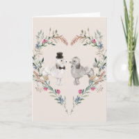 Caniches de la boda en amor