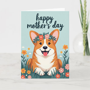Tarjeta Canina Floral Dulce
