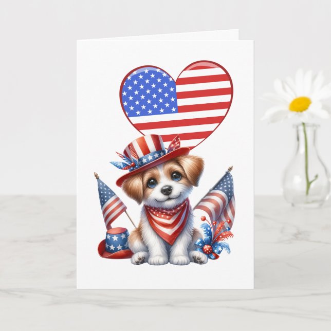 Tarjeta canina patriótica (Planta pequeña)