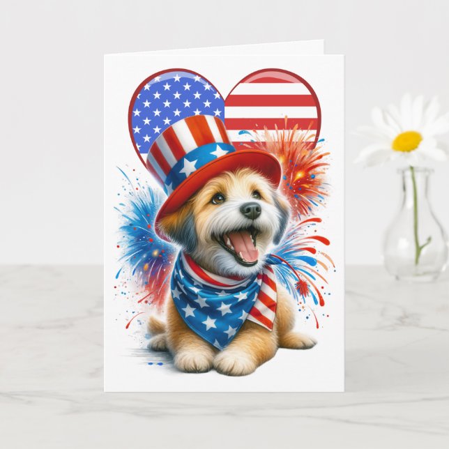 Tarjeta canina patriótica (Planta pequeña)