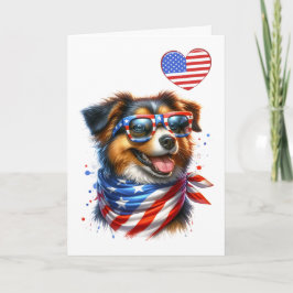 Tarjeta canina patriótica