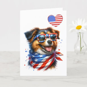 Tarjeta canina patriótica