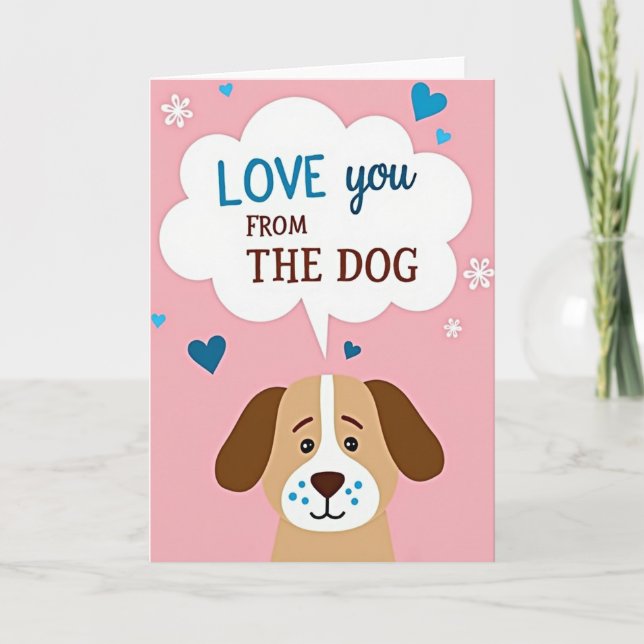 Tarjeta Canine Love Mothers Day Card (Anverso)