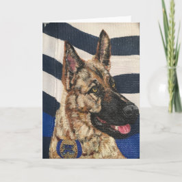 Tarjeta Canine Police Blank Card