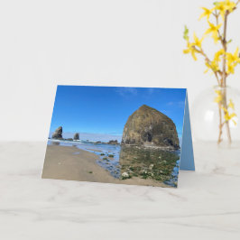 Tarjeta Cannon Beach Oregon Haystack Rock