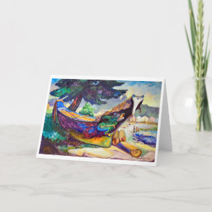 Tarjeta Canoa de guerra india Emily Carr