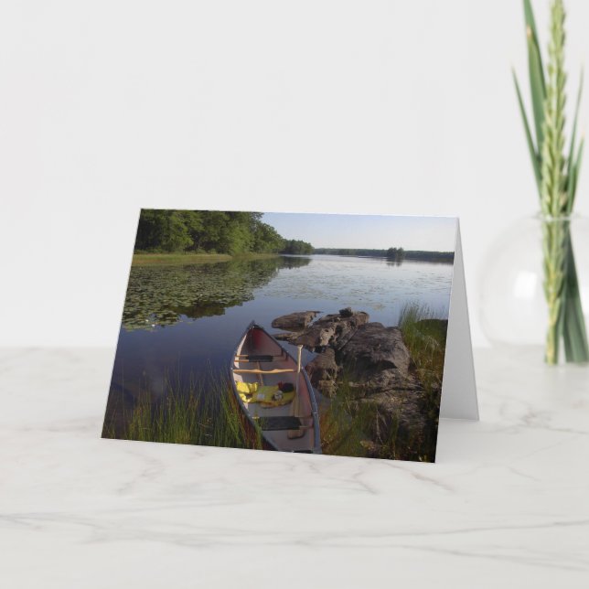 Tarjeta Canoa pacífica Notecard (Anverso)