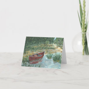 Tarjeta Canoa roja