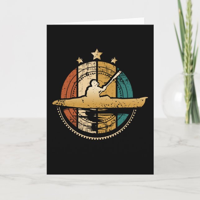 Tarjeta Canoe Retro (Anverso)