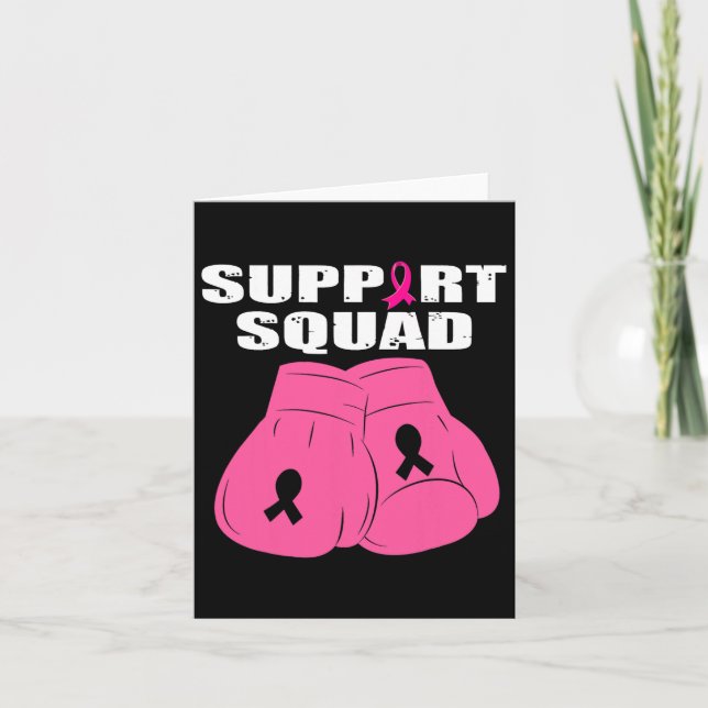 Tarjeta Cañón de la cinta rosa de la guantera de boxeo de  (Anverso)