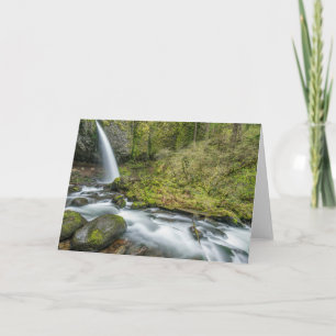 Tarjeta Cañón del río Columbia, cascadas Ponytail