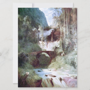 Tarjeta Cañón forestal (por Carl Blechen)