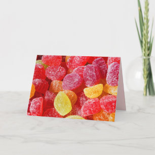 Tarjeta Cañones de gelatina amarilla de Naranja rojo, en b