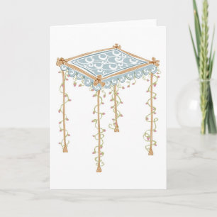 Tarjeta Canopy Boda judío ornate