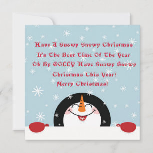 Tarjeta ¡Canta! Navidades Snowy