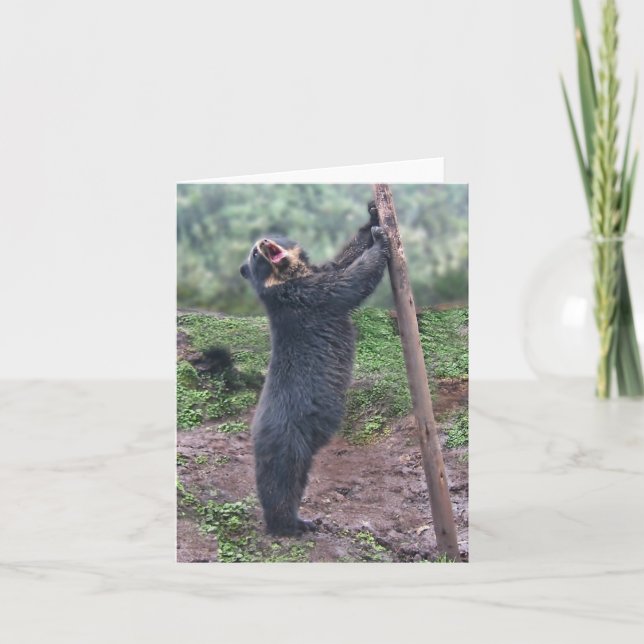 Tarjeta Cantando Bubu Notecard (Anverso)