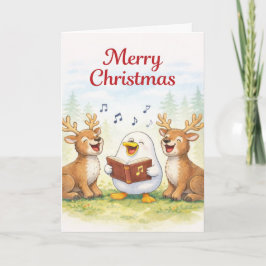 Tarjeta Cantando todo el camino...Feliz Navidad