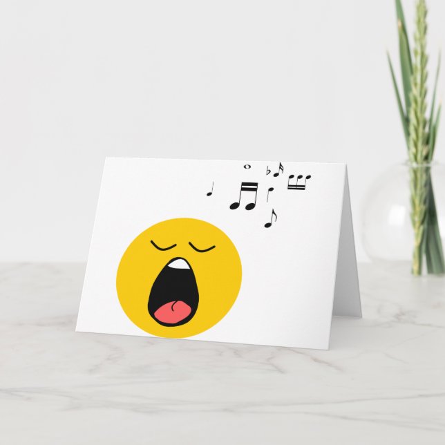 Tarjeta cantante (Anverso)