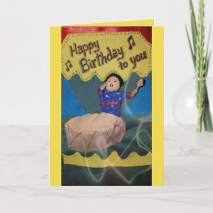 Tarjeta Cantante feliz de cumpleaños