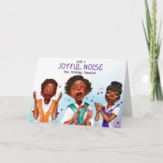 Tarjeta Cantantes Afroamericanos de Fiesta (Anverso)