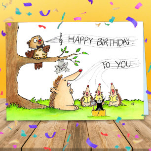 Tarjeta Cantantes de Feliz Cumpleaños saludo 