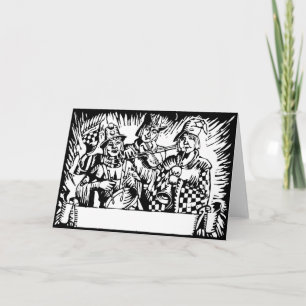 Tarjeta Cantantes de Navidad Locos