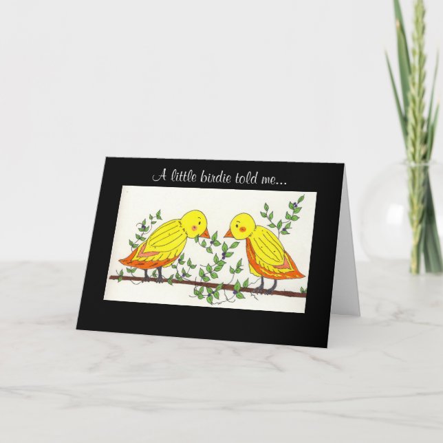 Tarjeta Canto de pájaros (Anverso)