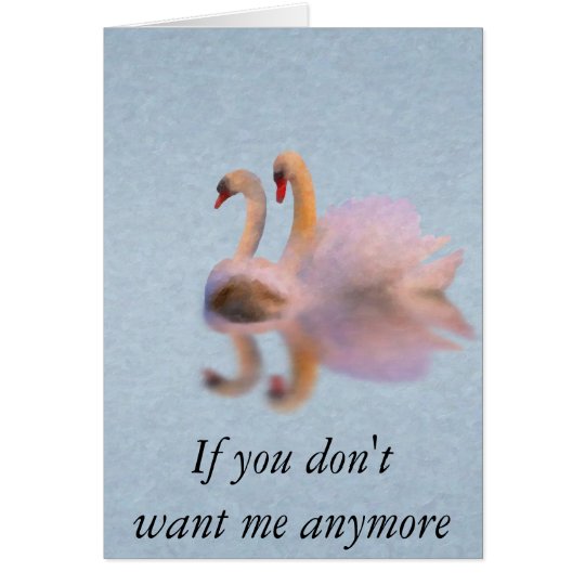 Tarjeta Canto del cisne (Anti-Tarjeta del día de San