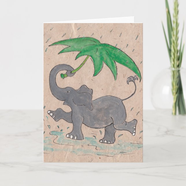 Tarjeta Canto en la lluvia (Anverso)