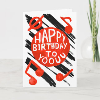 Tarjeta Canto Happy Birday to Yoouu Card