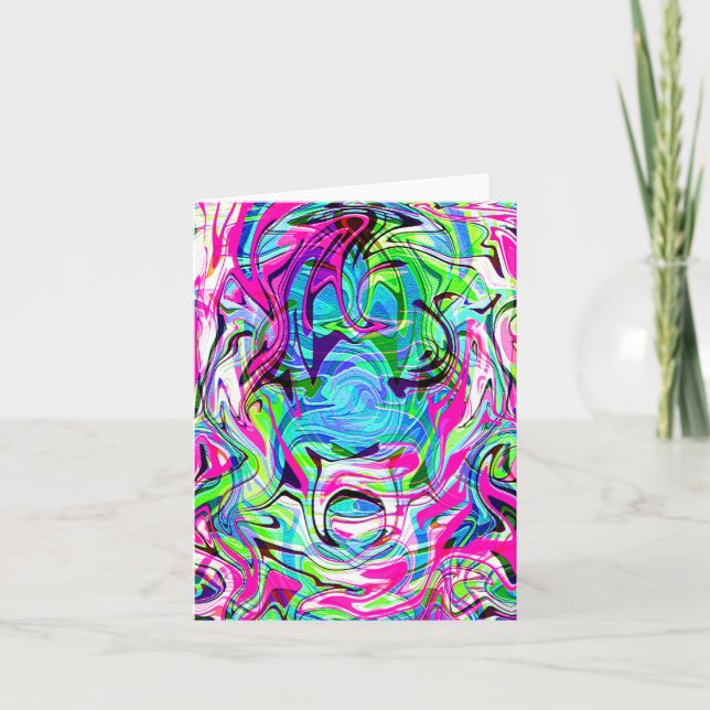 Tarjeta Caos de primavera... (Anverso)