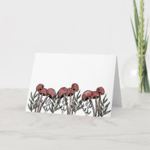 Capas de hongos rojos